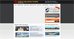 Desktop Screenshot of anzacgallipolitours.com