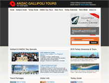 Tablet Screenshot of anzacgallipolitours.com